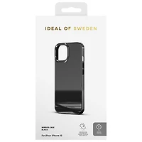 Ideal Of Sweden Mirror Fitted Hard Shell Case for iPhone 16e/15/14/16 - Mirror Black