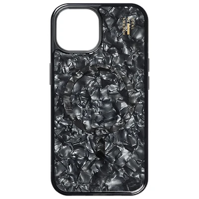 Ideal Of Sweden Silicone Fitted Soft Shell Case with MagSafe for iPhone 16e/15/14/13 - Pearlized Black