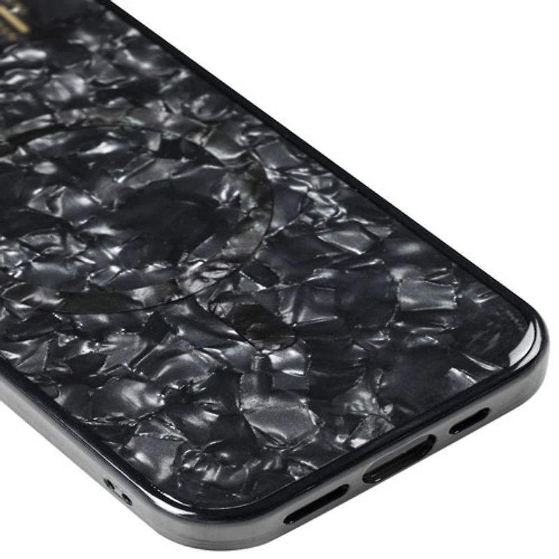 Ideal Of Sweden Silicone Fitted Soft Shell Case with MagSafe for iPhone 16e/15/14/13 - Pearlized Black