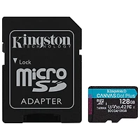Carte mémoire Kingston Canvas Go! Plus microSD U3 V30 de 200 Mo/s de Go