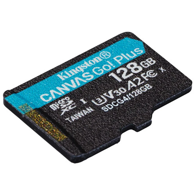 Carte mémoire Kingston Canvas Go! Plus microSD U3 V30 de 200 Mo/s de Go