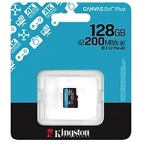 Carte mémoire Kingston Canvas Go! Plus microSD U3 V30 de 200 Mo/s de Go