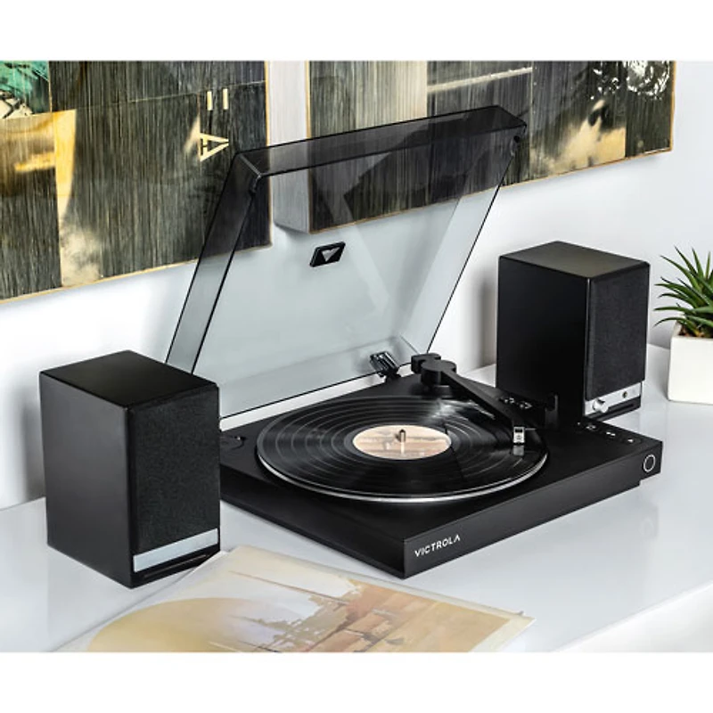 Victrola Automatic VPT-800-BLK Belt Drive Bluetooth Turntable