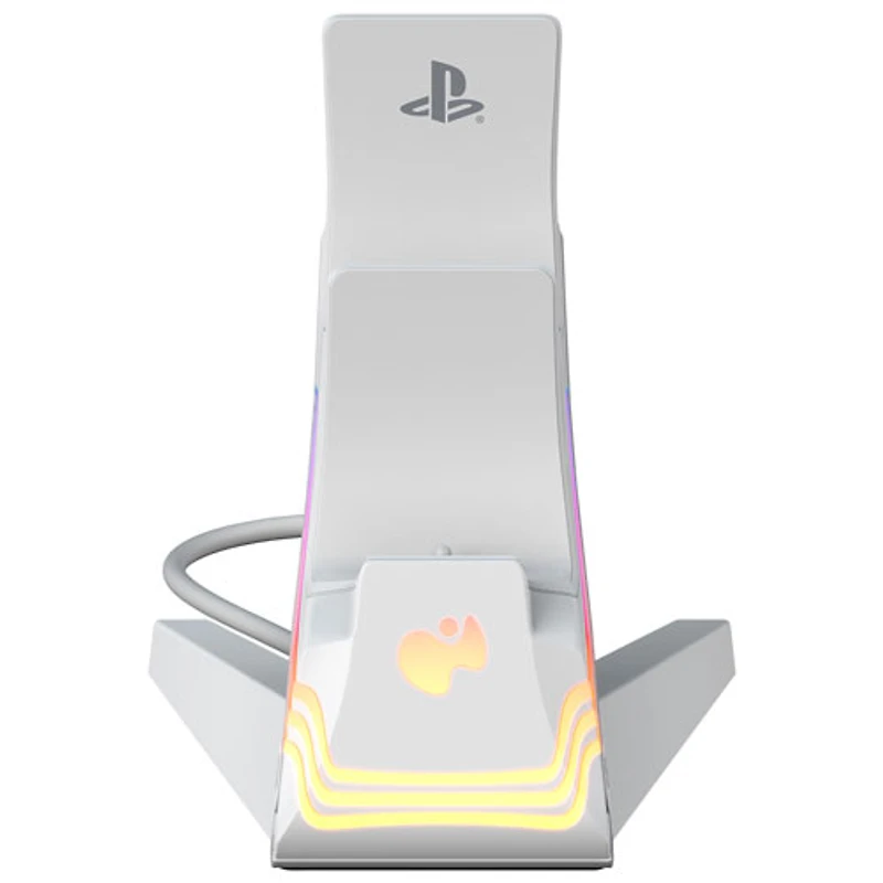 Chargeur double Afterglow Wave de PDP pour PS5 - Blanc