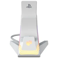 Chargeur double Afterglow Wave de PDP pour PS5 - Blanc