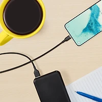 Câble tissé USB-C à USB-A de 1,8 m (5,9 pi) de Best Buy Essentials (BE-MCA6CAB-C) - Noir - Exclusivité Best Buy