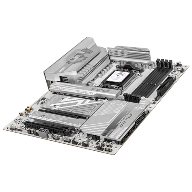 MSI MPG B850 Edge TI WIFI ATX AM5 Motherboard for AMD Ryzen 9000/8000/7000 Series CPUs - White