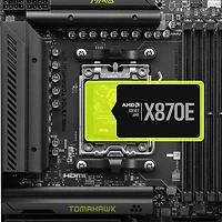 Carte mère MPG X870 Tomahawk WIFI ATX AM5 de MSI pour processeurs Ryzen 9000/8000/7000 d'AMD