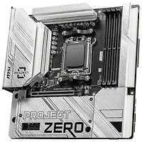 MSI B650M Project Zero Micro-ATX AM5 Motherboard for AMD Ryzen 9000/8000/7000 Series CPUs