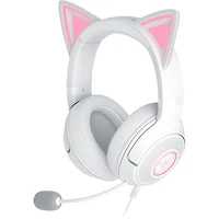 Razer Kraken Kitty Edition V2 Gaming Headset with Microphone - White