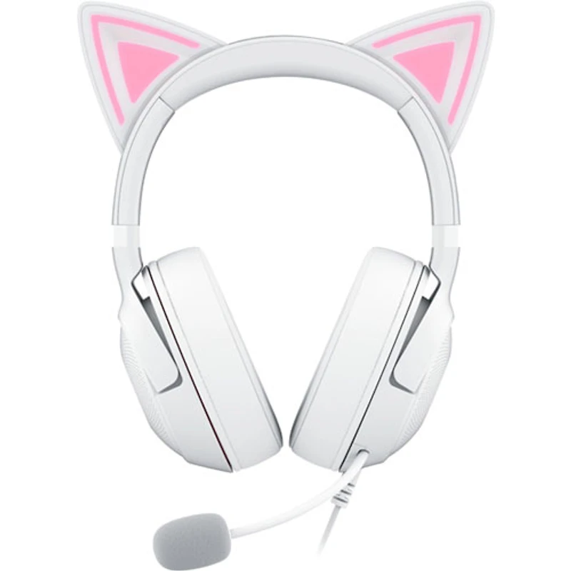 Razer Kraken Kitty Edition V2 Gaming Headset with Microphone - White