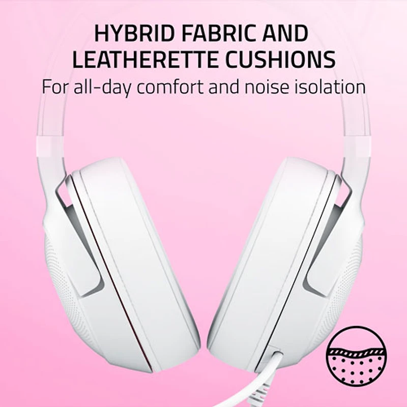 Razer Kraken Kitty Edition V2 Gaming Headset with Microphone - White