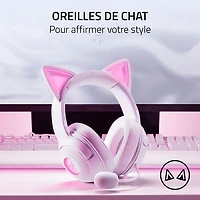 Razer Kraken Kitty Edition V2 Gaming Headset with Microphone - White