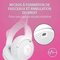 Razer Kraken Kitty Edition V2 Wireless Gaming Headset with Microphone - White