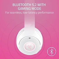 Razer Kraken Kitty Edition V2 Wireless Gaming Headset with Microphone - White