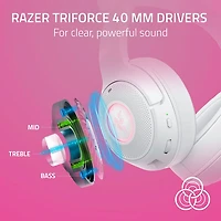 Razer Kraken Kitty Edition V2 Wireless Gaming Headset with Microphone - White