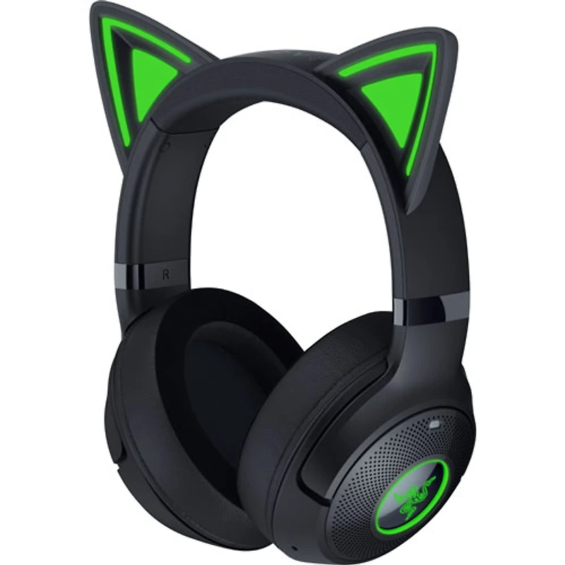Casque de jeu sans fil Kraken Kitty Edition V2 avec microphone de Razer - Noir
