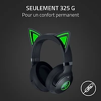 Razer Kraken Kitty Edition V2 Wireless Gaming Headset with Microphone - Black