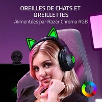 Razer Kraken Kitty Edition V2 Wireless Gaming Headset with Microphone - Black