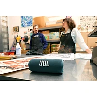 Haut-parleur sans fil Bluetooth étanche Flip 7 de JBL - Bleu