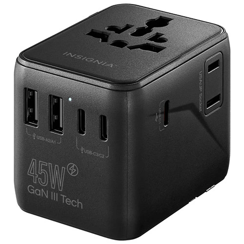 Adaptateur de voyage tout-en-un de 45 W d'Insignia - Exclusivité de Best Buy