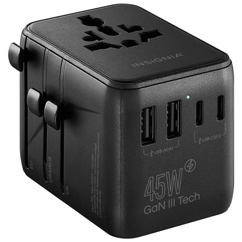 Adaptateur de voyage tout-en-un de 45 W d'Insignia - Exclusivité de Best Buy