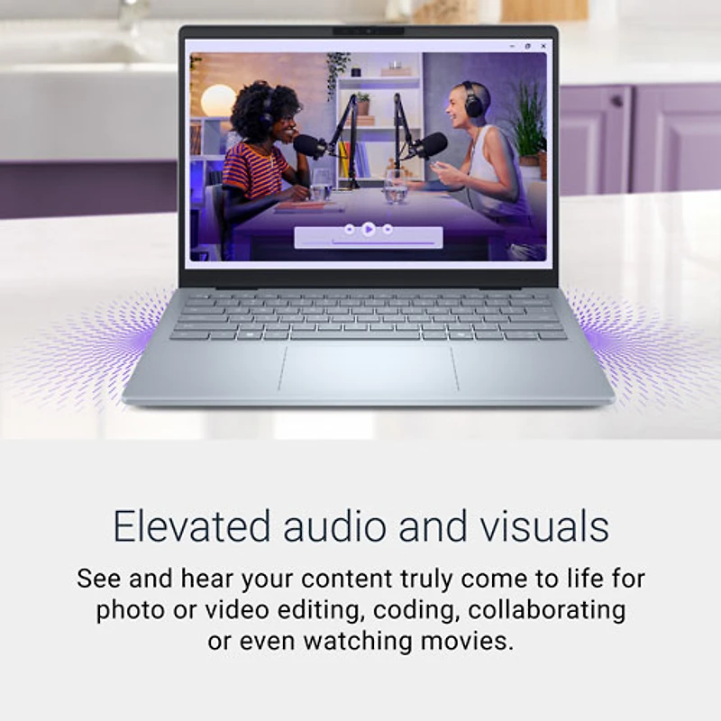 Portable Copilot+ PC Plus de 14 po de Dell - Bleu glacier (Core Ultra 9 - 288V d'Intel/RAM 32 Go/SSD 1 To)