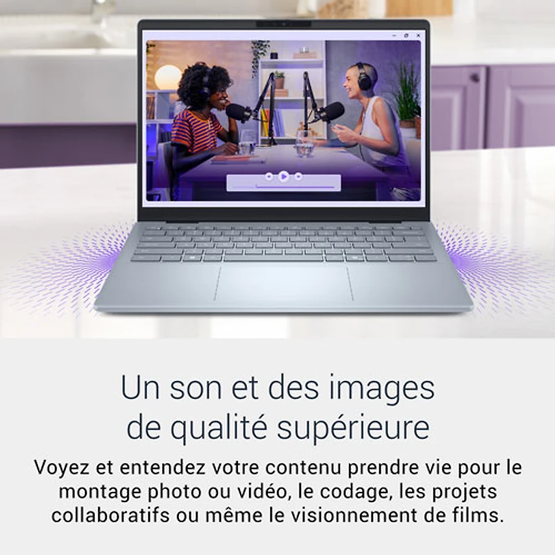 Portable Copilot+ PC Plus de 14 po de Dell - Bleu glacier (Core Ultra 9 - 288V d'Intel/RAM 32 Go/SSD 1 To)