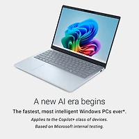 Portable Copilot+ PC Plus de 14 po de Dell - Bleu glacier (Core Ultra 9 - 288V d'Intel/RAM 32 Go/SSD 1 To)