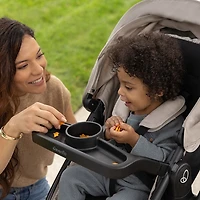 Poussette convertible Omni Signature avec siège d'auto pour bébé LiteMax d'Evenflo - Noir Porto