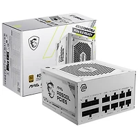Bloc d'alimentation modulaire MAG A850GL PCIE5 850 W de MSI - Blanc