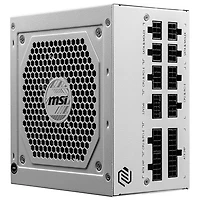 Bloc d'alimentation modulaire MAG A850GL PCIE5 850 W de MSI - Blanc
