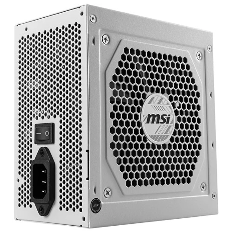 Bloc d'alimentation modulaire MAG A850GL PCIE5 850 W de MSI - Blanc