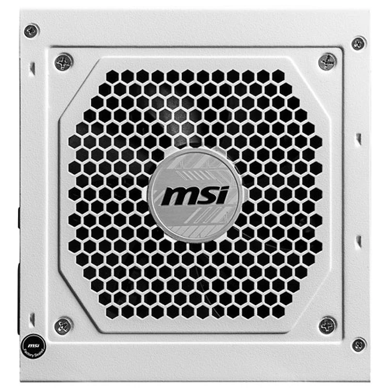 Bloc d'alimentation modulaire MAG A850GL PCIE5 850 W de MSI - Blanc