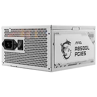 Bloc d'alimentation modulaire MAG A850GL PCIE5 850 W de MSI - Blanc