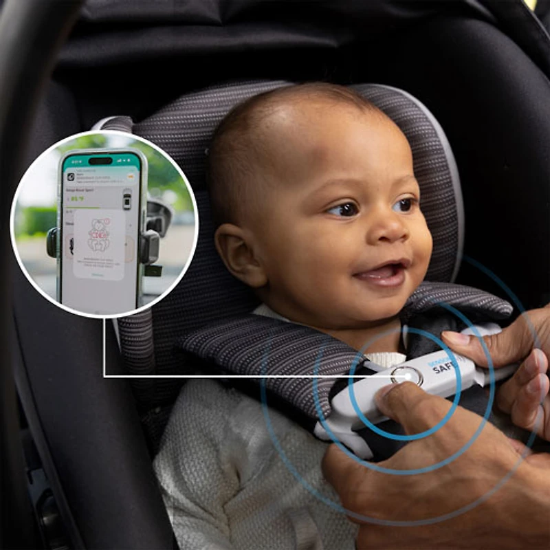 Evenflo Revolve180 LiteMax NXT Rotational Infant Car Seat with SensorSafe - Cinder