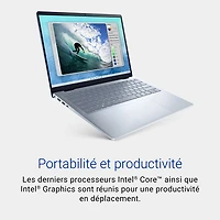 Portable de 14 po Inspiron de Dell - Bleu glacier (Core 7-150U d'Intel/RAM 16 Go/SSD 1 To)