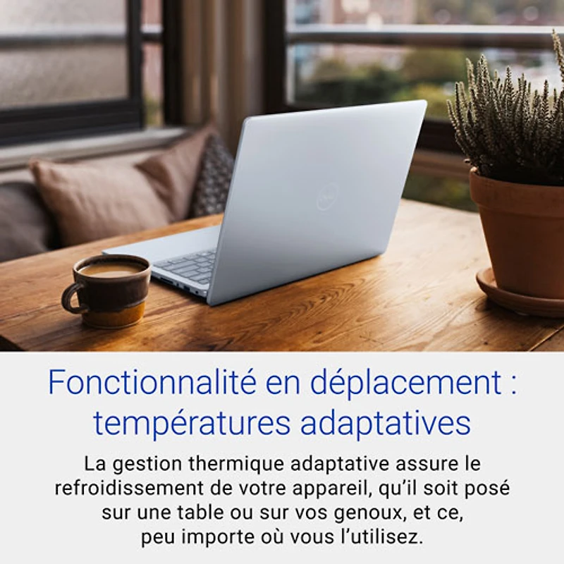 Portable de 14 po Inspiron de Dell - Bleu glacier (Core 7-150U d'Intel/RAM 16 Go/SSD 1 To)