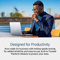 Portable de 14 po Inspiron de Dell - Bleu glacier (Core 7-150U d'Intel/RAM 16 Go/SSD 1 To)