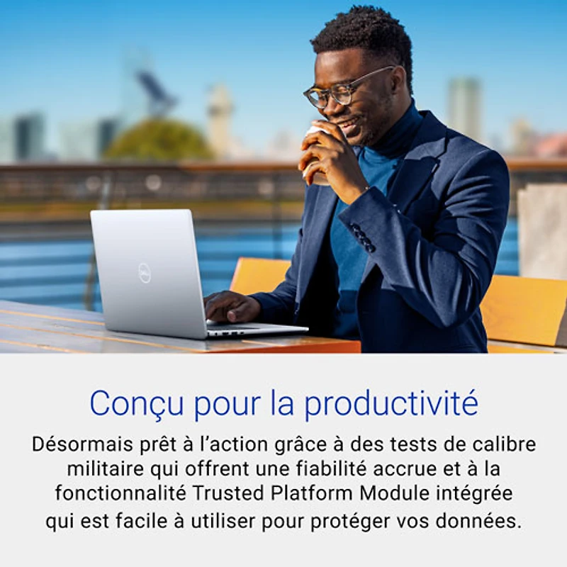 Portable de 14 po Inspiron de Dell - Bleu glacier (Core 7-150U d'Intel/RAM 16 Go/SSD 1 To)