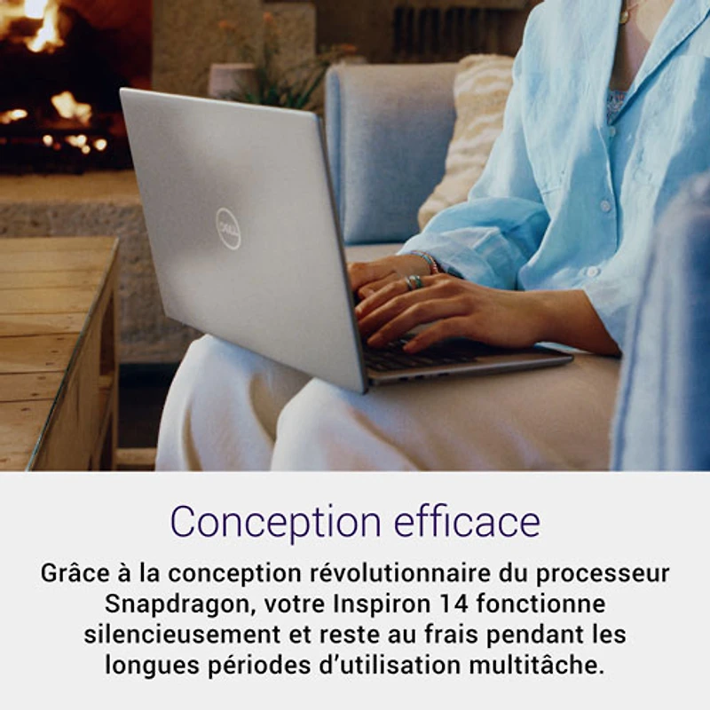 Dell Inspiron 14" Copilot+ PC Laptop - Titan Grey (Qualcomm Snapdragon/16GB RAM/512GB SSD/Windows 11)