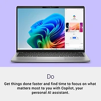 Dell Inspiron 14" Copilot+ PC Laptop - Titan Grey (Qualcomm Snapdragon/16GB RAM/512GB SSD/Windows 11)