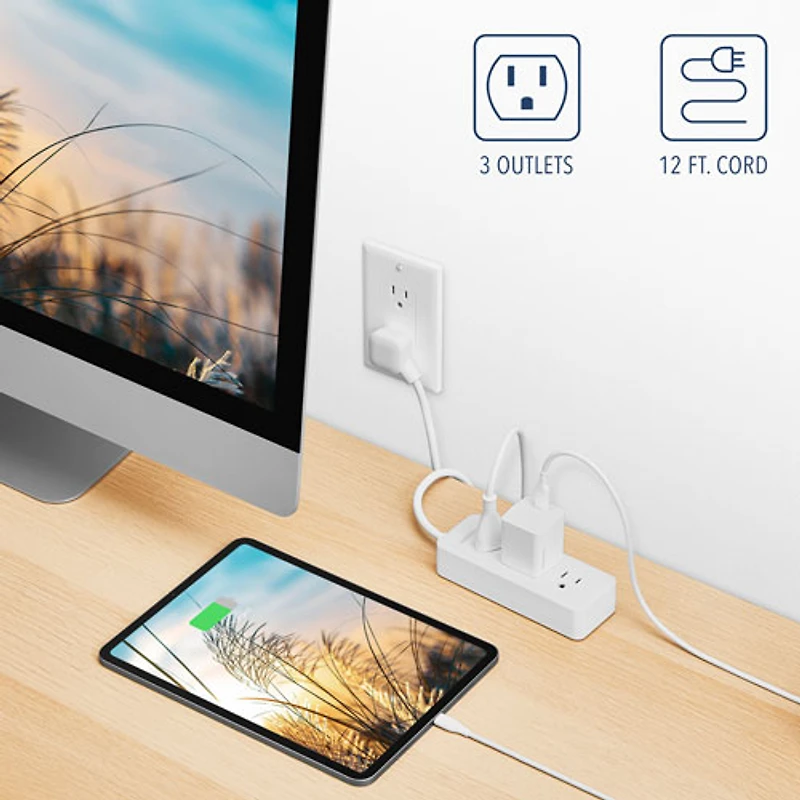 Parasurtenseur à 3 prises d'Insignia - Exclusivité Best Buy