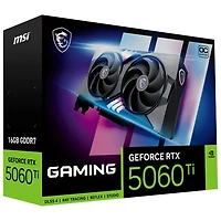 Carte graphique GeForce RTX 5060 Ti Gaming Trio OC 16 Go GDDR7 de MSI
