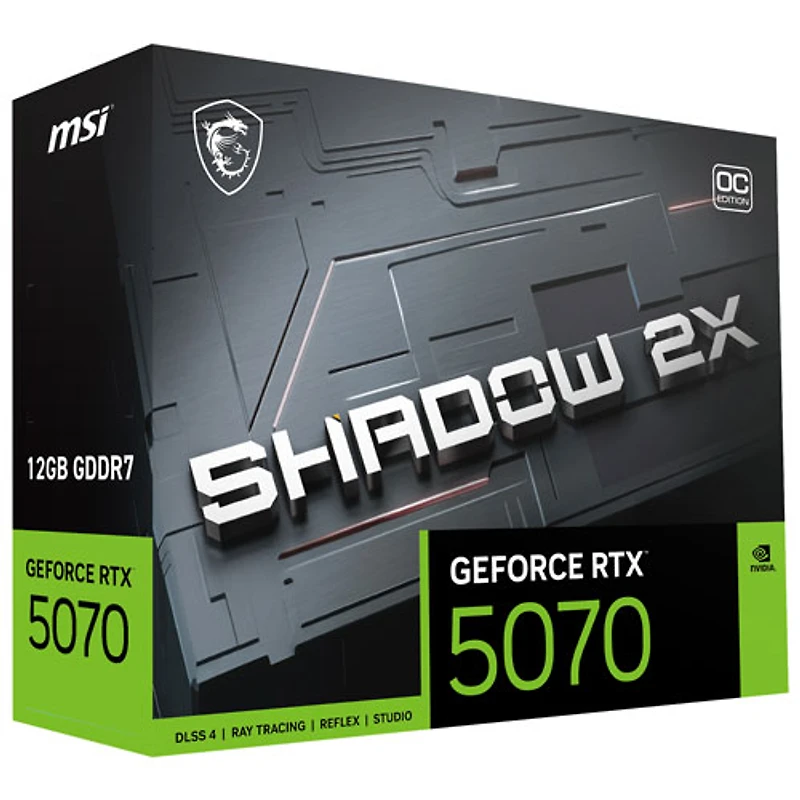 MSI GeForce RTX 5070 Shadow 2X OC 12GB GDDR7 Video Card