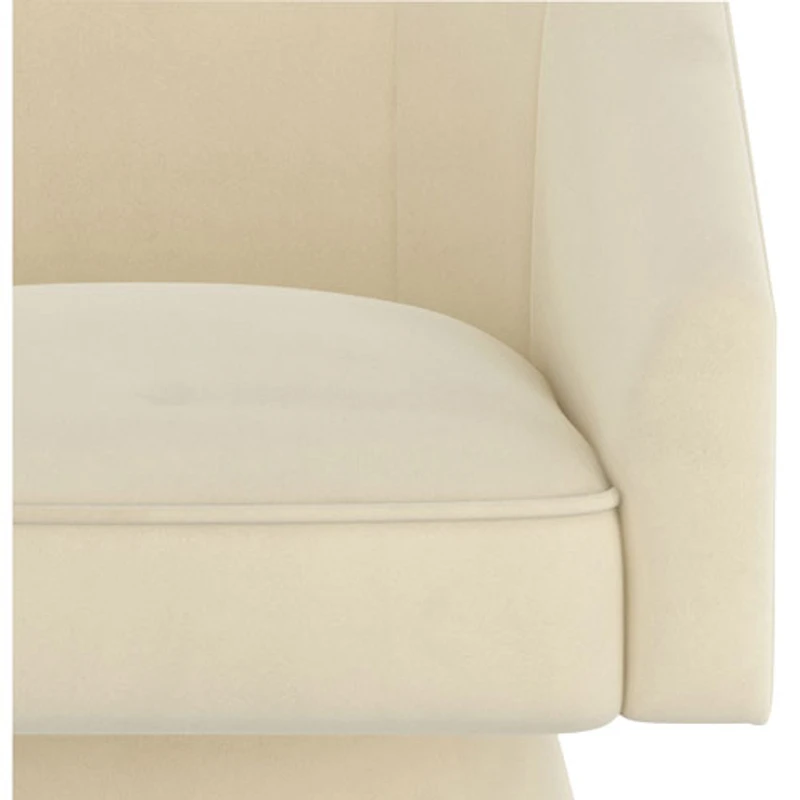 Fauteuil d'appoint en tissu Inspire - Ivoire