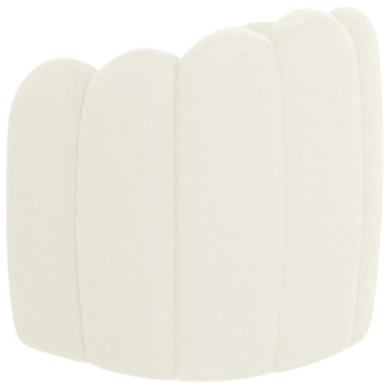 Inspire Fabric Accent Chair - Ivory