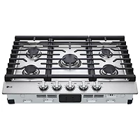 Open Box - LG 30" 5-Burner Gas Cooktop (CBGJ3023S) - Stainless Steel - Perfect Condition