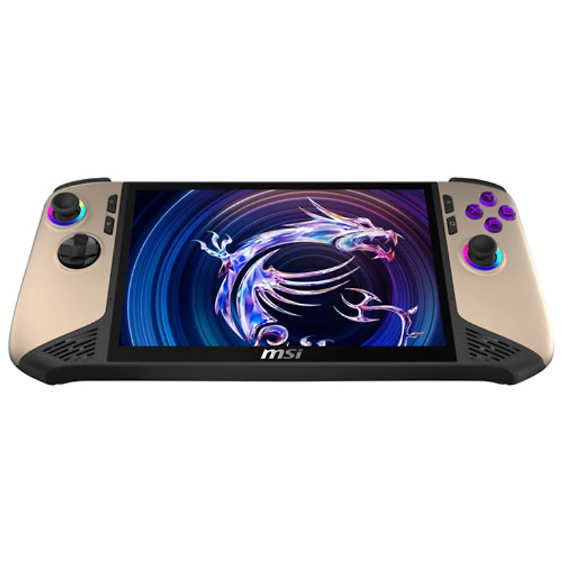 Console de jeu à écran tactile de 8 po Claw AI + A2VM de MSI - Sable (Core Ultra 7-258V d'Intel/RAM 32 Go/SSD 1 To/Windows 11)