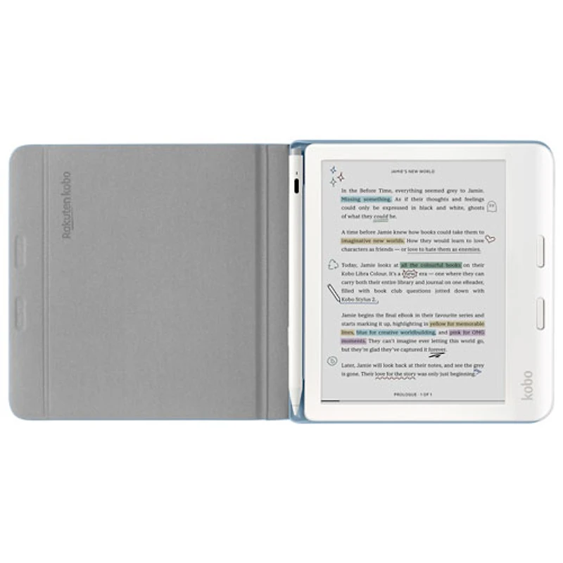 Étui Stylus pour Libra Colour de Kobo - Bleu crépuscule